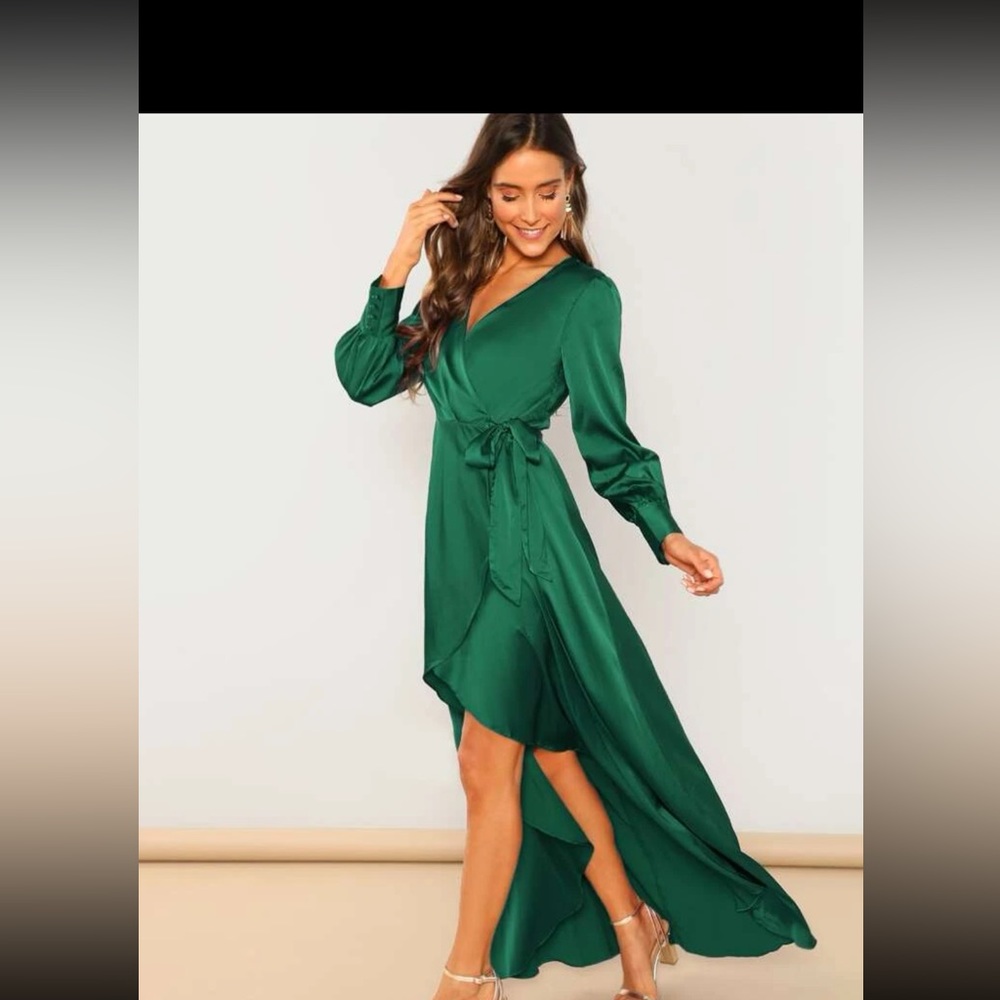 Surplice Wrap Self Tie
Maxi Dress